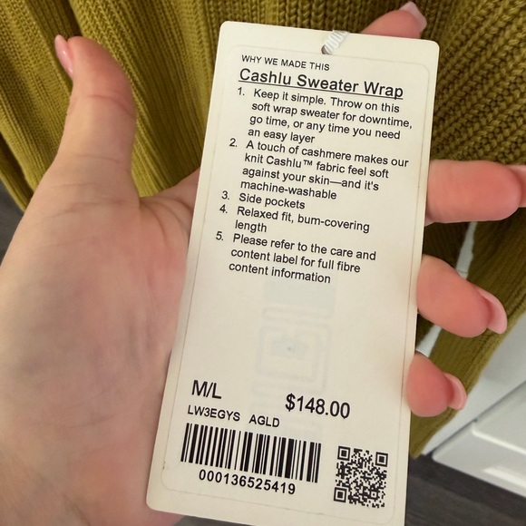 Lululemon Cashlu Sweater Wrap - Picture 2 of 7